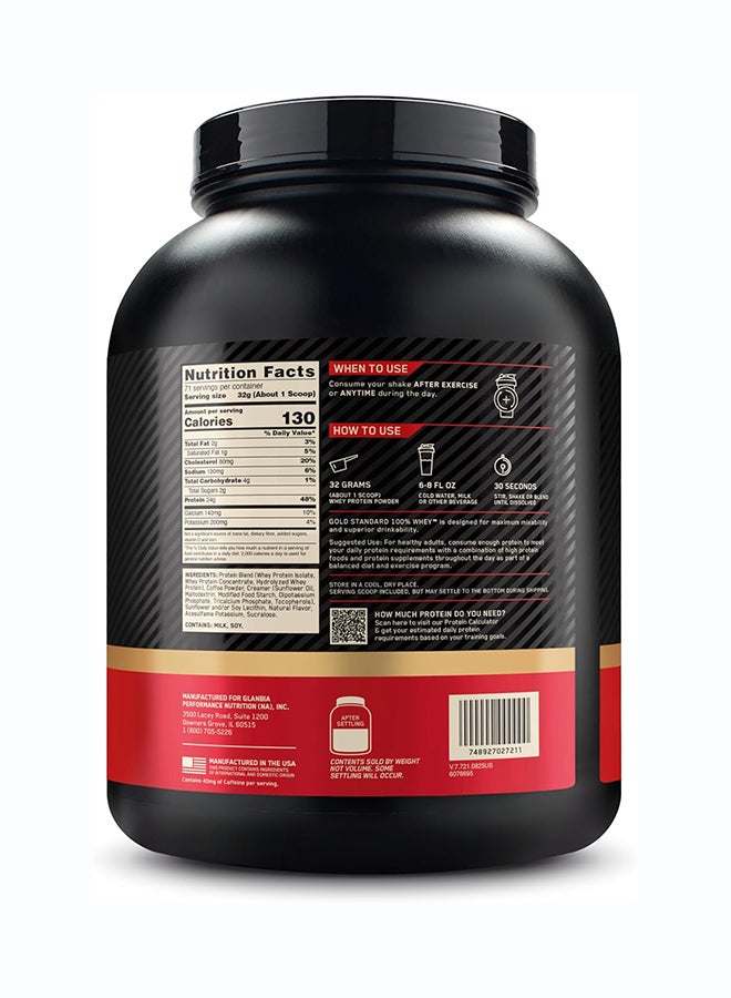 Optimum Nutrition Gold Standard 100% Whey Protein Powder, Coffee, Whey Protein Powder Primary Source Isolate, 24 Grams of Protein for Muscle Support and Recovery 5 Pound 71 Servings (2.27 KG) - Image 5