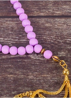The Black Pearl Accessories Purple Alabaster Stone Prayer Bead of 33 Beads  - Image 3