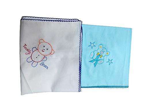 Dazzle Baby Boy's Cotton Material Wrap and Full Swaddler Cum Receiving Blanket with Nursery Prints (Multicolour, 0-1 Year) - Pack of 2 - Image 5