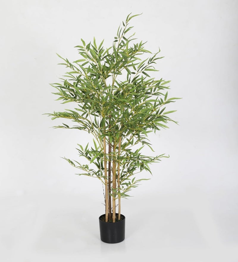 Home Bloom Artificial Bamboo Plants 51 Tall Bamboo in Pot Plant for Indoor Outdoor Modern Decor Home Office Perfect Housewarming Gift Pack