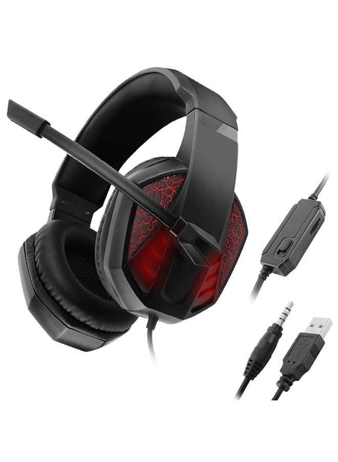 NIBEMINENT Gaming Headset With Mic RGB Light For PS4/PS5/XOne/XSeries/NSwitch/PC -wired  - Image 2