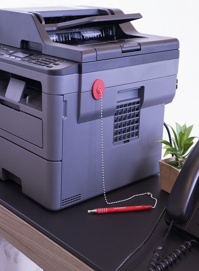 Nadex Ball and Chain Security Pen Set | 1 Pen, 1 Adhesive Mount, and 5 Refills (Black) - Image 5
