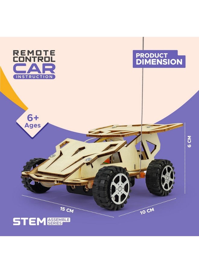 أن أتش آر - مجموعة تعليمية من NHR Stem، مجموعة بناء خشبية (سيارة تحكم عن بعد STEM) - Image 1