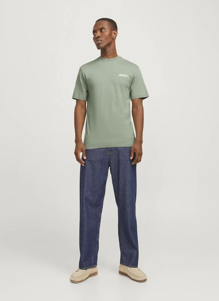 جاك اند جونز Jjbeau Beau Crew Neck T-Shirt