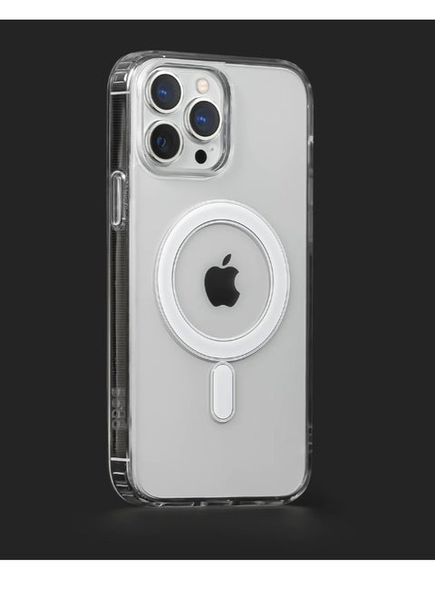 Ten tech Magnetic Clear Case Designed for iPhone 13 pro max– Compatible with MagSafe Charger, Support Magnetic Car Mount Wireless Charging, Soft Press Buttons Scratch Resistant – ten tech