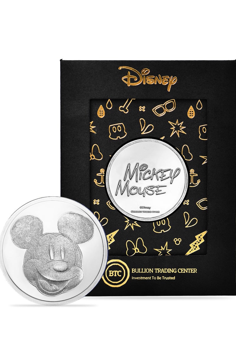 BTC 50g Disney Silver Coin - Mickey Mouse - Image 1