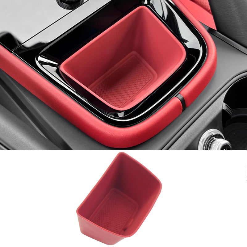 Cup Holder Coasters for Cayenne Accessories Silicone NonSlip Car Cup Holder Insert for Porsche 2024 Cayenne Car Accessories 1Pcs for Cayenne Red
