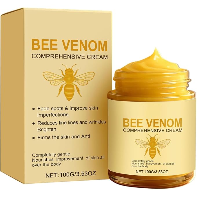 Grospe Bee Venom Comprehensive Cream, Bee Venom Skin Restoration Cream for Face & Body, Wrinkle Care Face Lift & Firming, Effective in Reducing Skin Blemishes, Natural Care and Non-irritating 100g - Image 1