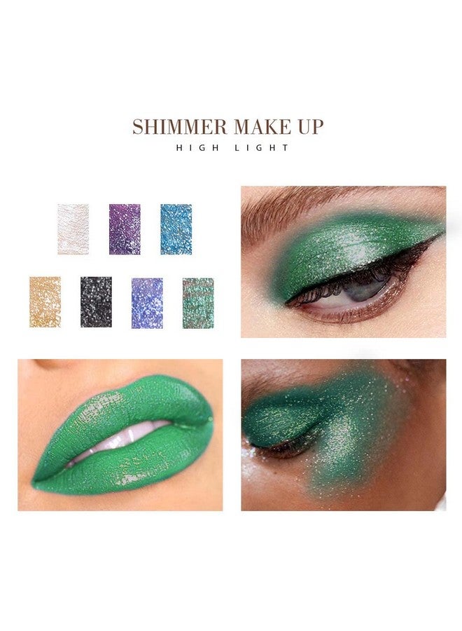 Kilshye ظلال عيون سائلة لامعة ظلال عيون لامعة ظلال عيون معدنية ظلال عيون عالية الصبغة ظلال عيون طويلة الأمد مقاومة للماء مكياج سائل للنساء والفتيات عبوة من 1 (Cgreen 18) - Image 4