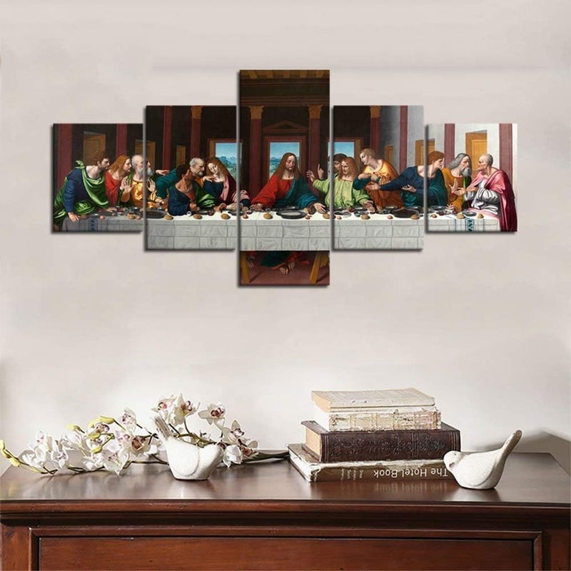 BPA ببا العشاء الأخير فن الجدار الخشبي العتيق - Image 1