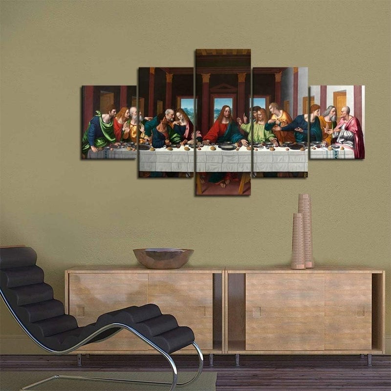 BPA ببا العشاء الأخير فن الجدار الخشبي العتيق - Image 2