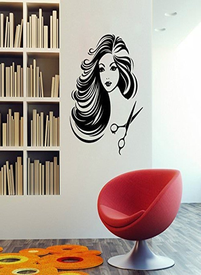ARWY Salon Wall Sticker for Bedroom Hair Saloon for Women Wall Sticker vinly decortion for Wall Salon Wall Sticker Standard Size - Image 1