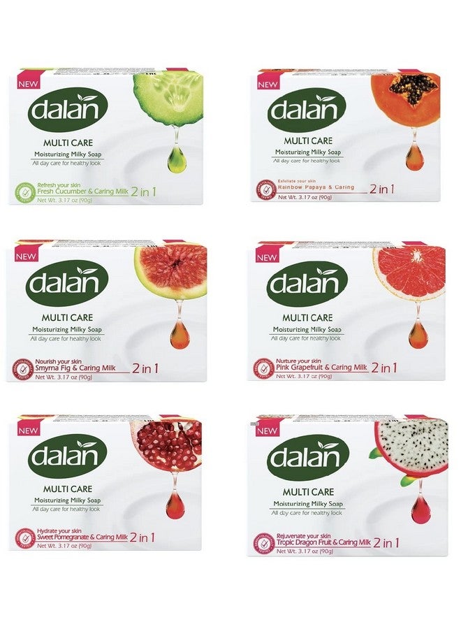 Dalan Multi Care Moisturizing Soap 2 In 1 (Fresh Cucumber & Caring Milk 3 Pack) - Image 2