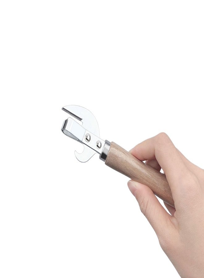 مجموعة أدوات LIGHUFEIC الكلاسيكية المكونة من 3 قطع من الفولاذ المقاوم للصدأ، تتضمن فتاحة علب معدنية ومفتاح فلين، وفتاحة علب خشبية بتصميم كلاسيكي ساحر. - Image 5