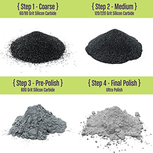 Wirejewelry 4 Step Rock Tumbler Abrasive Grit and Polish Kit, Single Batch - Image 2