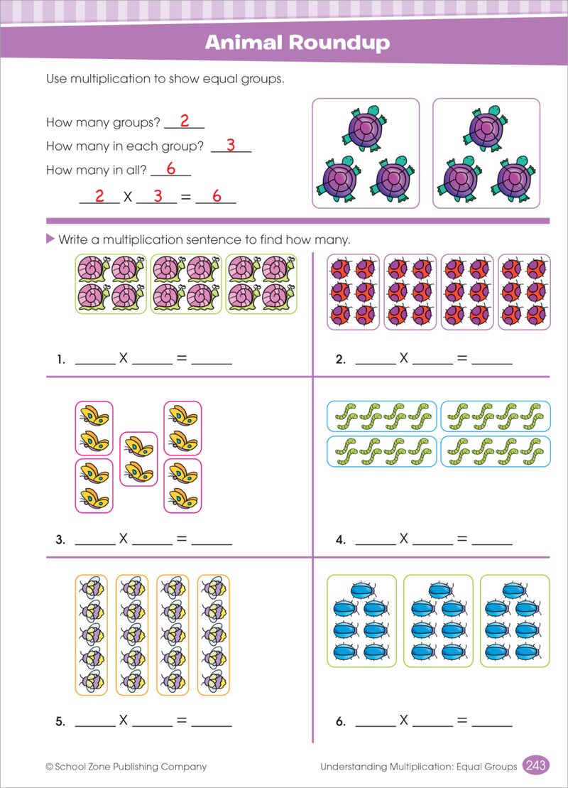 School Zone - Big Third Grade Workbook - 320 Pages, Ages 8 to 9, 3rd Grade, Reading, Writing, Math, Science, History, Social Science, Critical Thinking, and More (School Zone Big Workbook Series) - Image 5