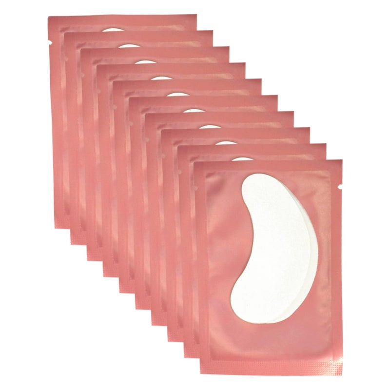 VEYES INC 50 Pairs Pink Hydrogel Eye Patch Eyelash Extension Natural Lint Free Under Eye Gel Pads Lash Extension Supplies & Beauty Tools - Image 1