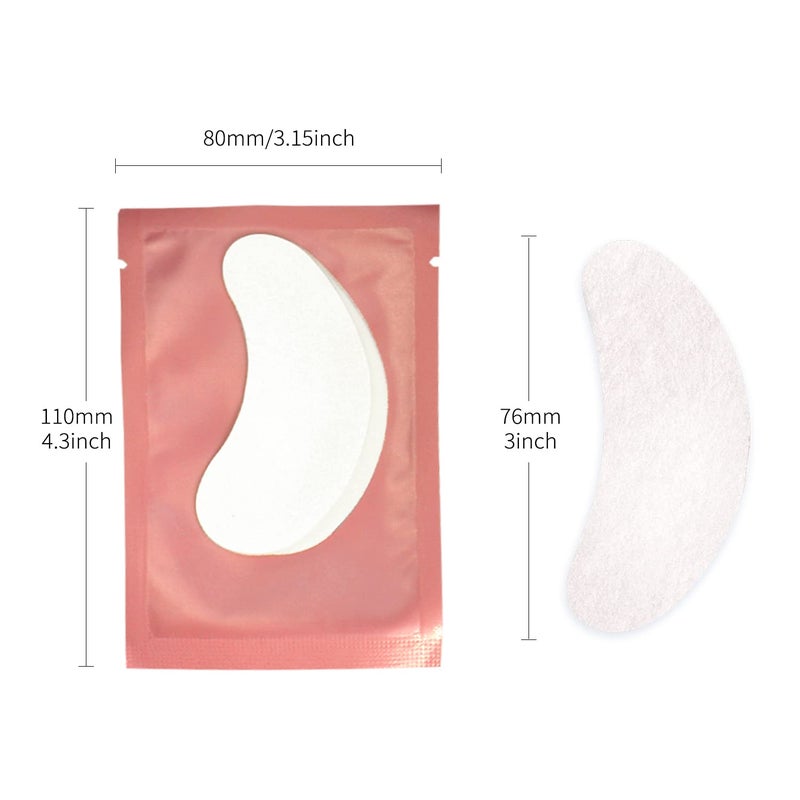 VEYES INC 50 Pairs Pink Hydrogel Eye Patch Eyelash Extension Natural Lint Free Under Eye Gel Pads Lash Extension Supplies & Beauty Tools - Image 2