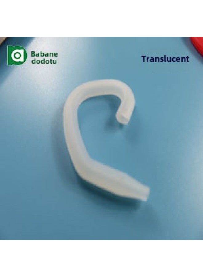 Mask Anti-Le Headset Silicone Ear Hanger Sports Ear Hook Accessories Mask Anti-Le Earring Ear Sheath-Color:Semi-Permeable-Model:EG14  - Image 1