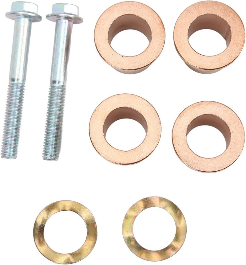 Front End King Pin Repair Kit, Replacement for Club Car Precedent G E 2004 - up, Includes 102287201 102288201 102288401, 2 Set Steel Alloy Bushings and Washers for Passenger and Dr - Image 5