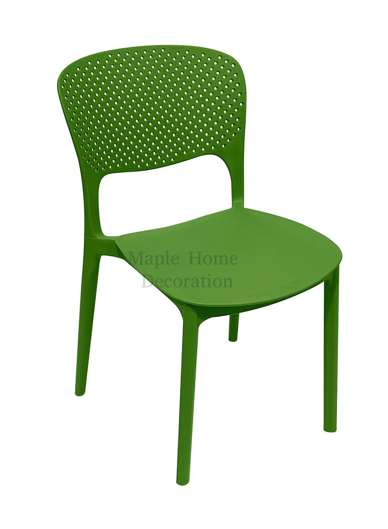 MAPLE HOME DECORATION Maple Home Dining Chairs Plastic Stacking Modern Molded Side Chair Kitchen Dining Room Chair Indoor Outdoor Furniture  - Image 1