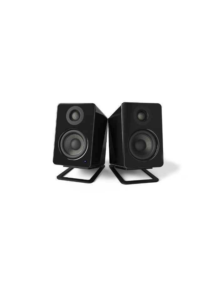 Kanto Audio S2 Angled Desktop Speaker Stands for Small Speakers-Black, Pair - Image 2