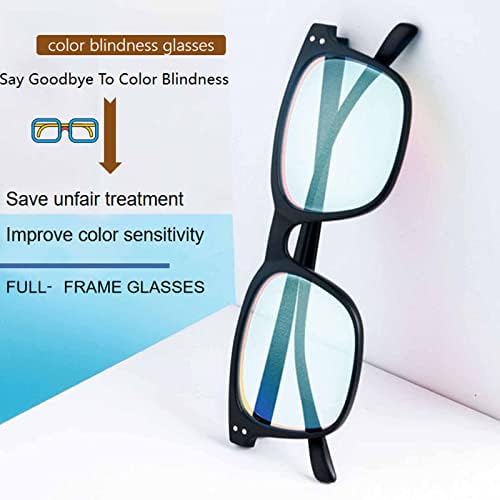 KUIDAMOS Color Blind Glasses,Full Frame Universal Red Green Colorblind Glasses,Color Blindness Glasses for Men Women Outdoor Indoor for Red/Green Color Blindness - Image 3