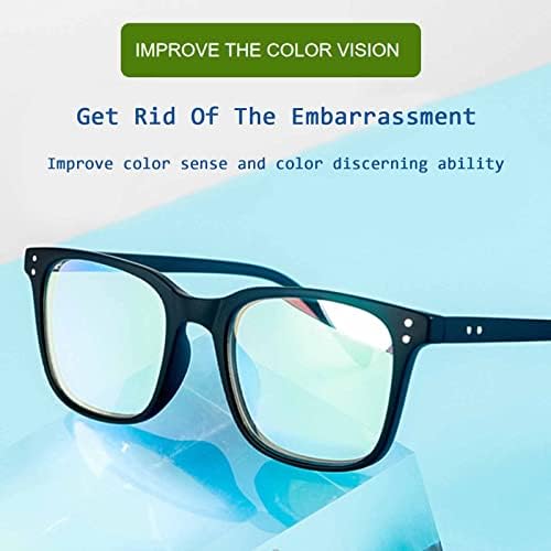 KUIDAMOS Color Blind Glasses,Full Frame Universal Red Green Colorblind Glasses,Color Blindness Glasses for Men Women Outdoor Indoor for Red/Green Color Blindness - Image 5