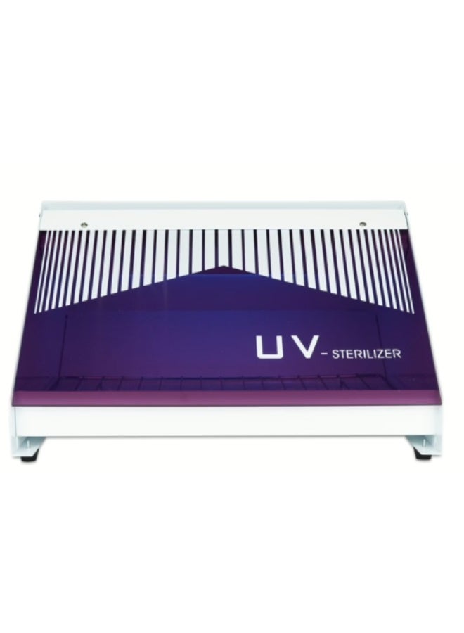 BLC UV Sterilizer Cabinet for Salon & Nail Tools – Stainless Steel Tray, Spacious Interior, Removable Tray, Transparent Lid, Compact & Durable for Hygienic Tool Sterilization, Purple Clear - Image 1