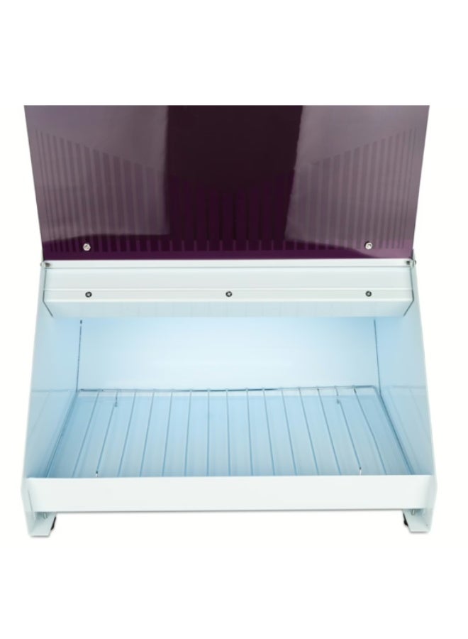 BLC UV Sterilizer Cabinet for Salon & Nail Tools – Stainless Steel Tray, Spacious Interior, Removable Tray, Transparent Lid, Compact & Durable for Hygienic Tool Sterilization, Purple Clear - Image 2