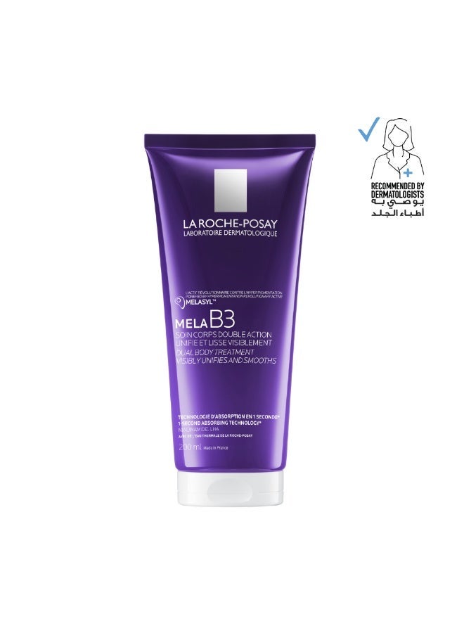LA ROCHE-POSAY Mela B3 Dual Body Treatment 200ml Body Lotion for Brightening and Moisturizing Suitable for Sensitive and Intimate Areas - Image 1