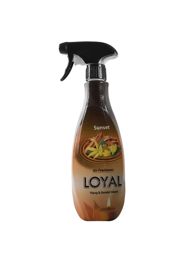 loyal معطر هواء لويل رذاذ غروب الشمس - يلانغ وخشب الصندل - 450 مل - Image 1