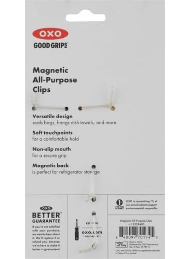 OXO Good Grips Collection Bag Clip, 4 Piece All-Purpose Set, Red/Orange/Green/Blue - Image 3