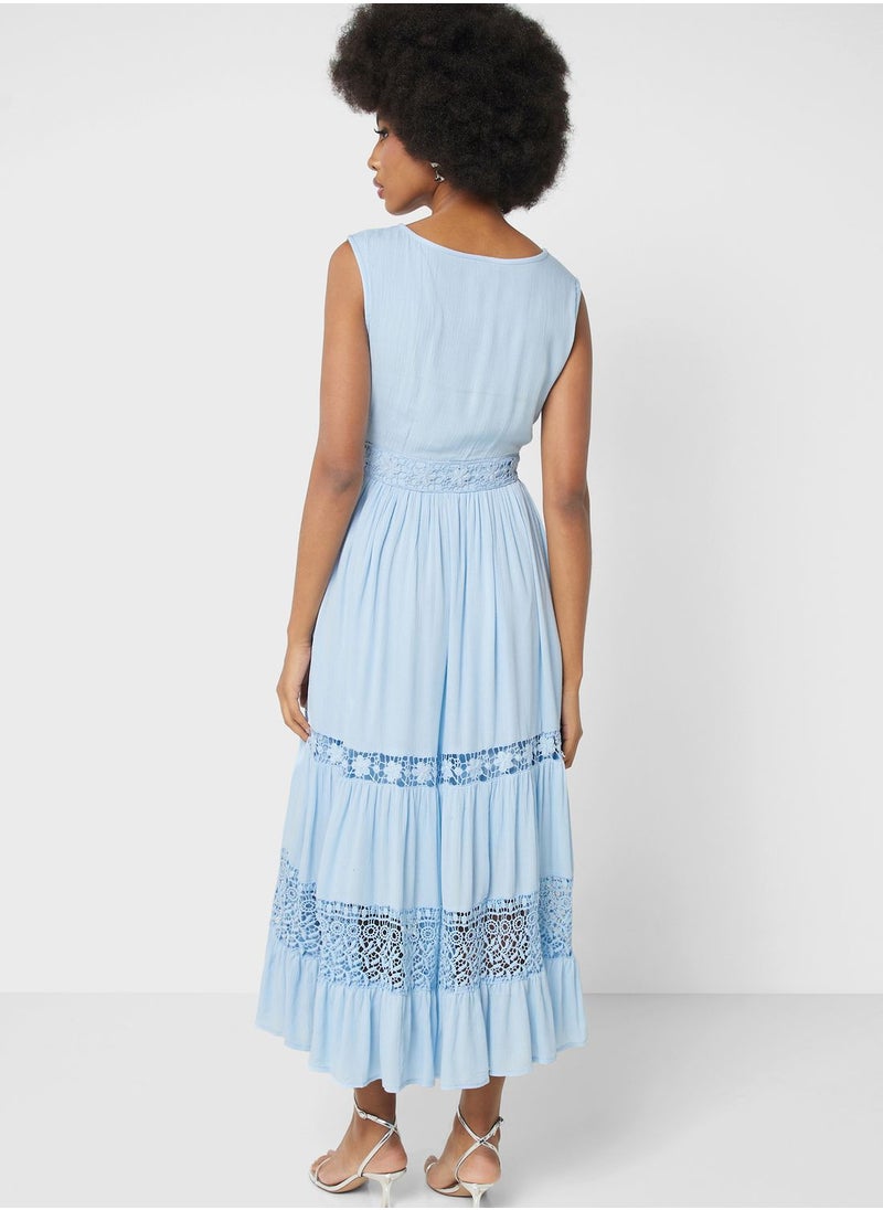 ELLA - Lace Detail Dress - Image 1
