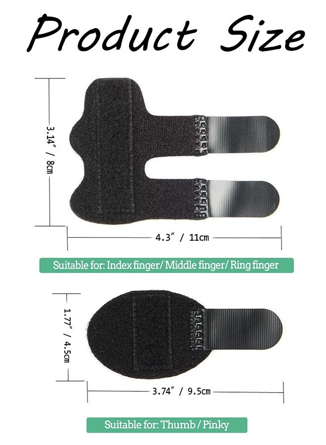 10 Pcs Trigger Finger Splint Finger Brace for Straightening or Support for Fingers,Thumb Brace, Broken Finger Protector, Broken Fingers Straightening,Pain Relief, Suitable for thumb, Index, Middle, Ring, Pinky - Image 2