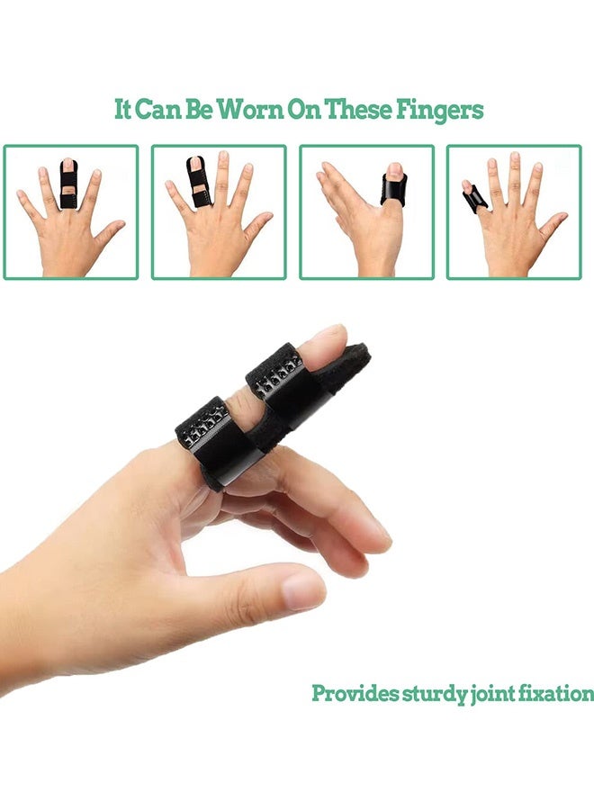 10 Pcs Trigger Finger Splint Finger Brace for Straightening or Support for Fingers,Thumb Brace, Broken Finger Protector, Broken Fingers Straightening,Pain Relief, Suitable for thumb, Index, Middle, Ring, Pinky - Image 3