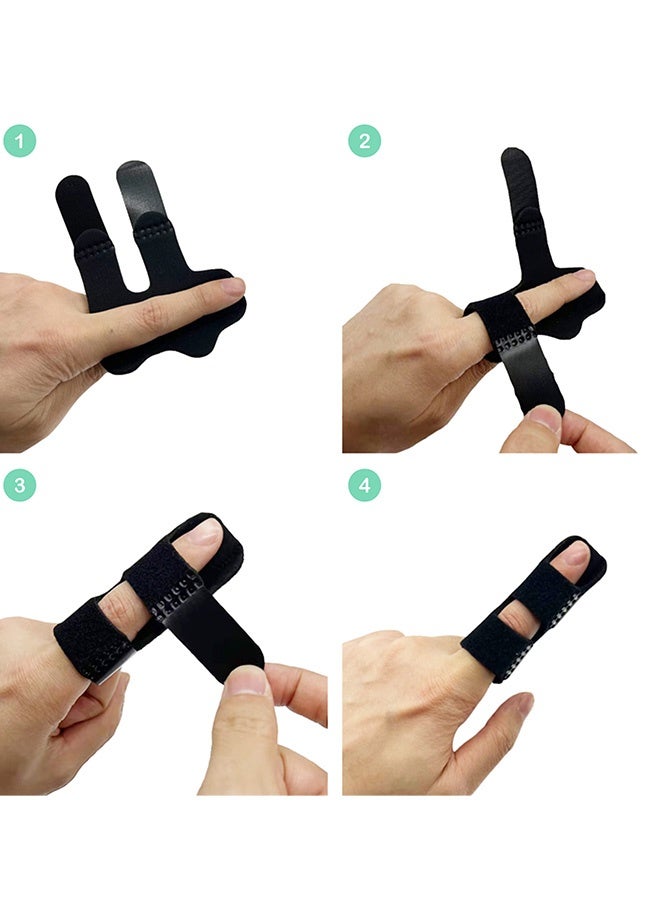 10 Pcs Trigger Finger Splint Finger Brace for Straightening or Support for Fingers,Thumb Brace, Broken Finger Protector, Broken Fingers Straightening,Pain Relief, Suitable for thumb, Index, Middle, Ring, Pinky - Image 5