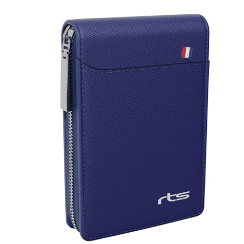 rts PU Leather 9 Slot Vertical Debit ATM Business Credit Card Holder Money Wallet Zipper Coin Purse Wallet for Men & Women Unique Birthday Anniversary Gift for Men Boy Love Husband Employees Clients - Image 1
