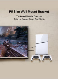 PGTECH Wall-mounted Display Stand for PS5 Slim, Wall-mounted Console and Controller Storage Holder  - Image 3