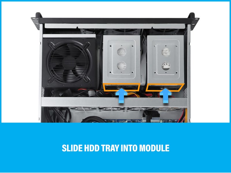 Rosewill 2U Server Chassis Rackmount Case, 4X 3.5 Bays, 2X 2.5 Devices, ATX Compatible, Up to 4X 80mm Fans, 2X USB 3.0, Silver/Black - RSV-Z2850U - Image 3