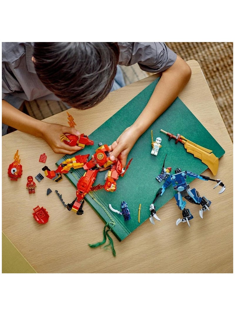 LEGO LEGO Ninjago Kai's Elemental Fire Mech 71808 Building Blocks Toy Set (322 Pieces)  - Image 3