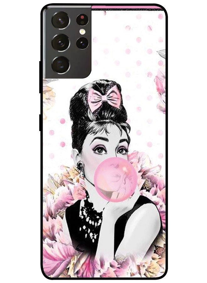 EYE CATCH Protective Case Cover for Samsung Galaxy S21 Ultra Beautiful Girl - Image 1