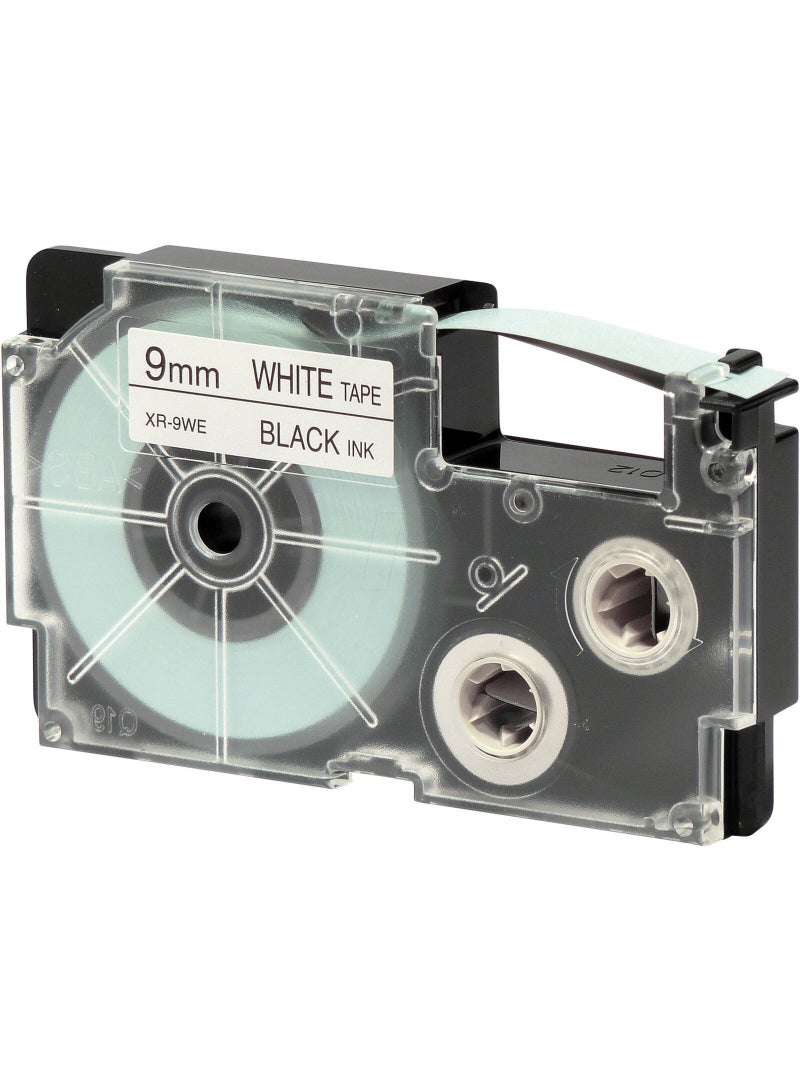 Casio tape cartridge black on white tape XR-9WE1 - Image 2