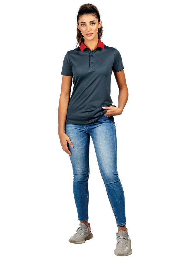 ZAECY Women's Short-Sleeve Polo T-Shirt - Image 2