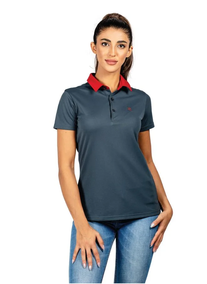 زيسي Women's Short-Sleeve Polo T-Shirt