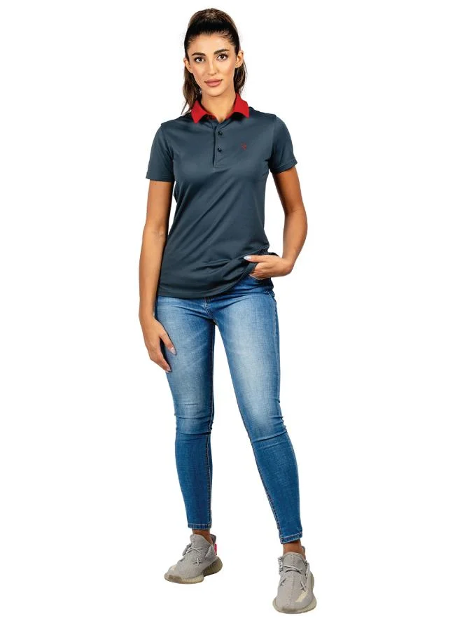 ZAECY Women's Short-Sleeve Polo T-Shirt