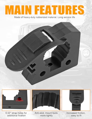 ADTOPI Quick Release Rubber Clamp for 115 112 Diameter 2 PCS - Image 5