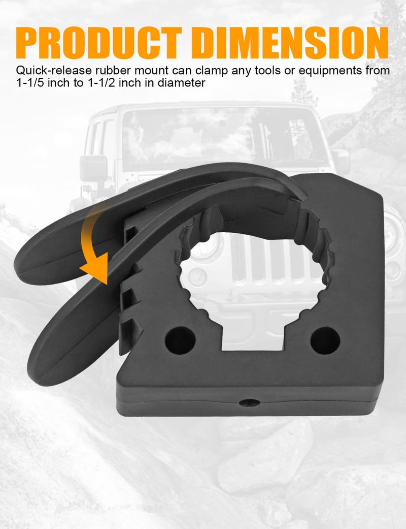 ADTOPI Quick Release Rubber Clamp for 115 112 Diameter 2 PCS - Image 4