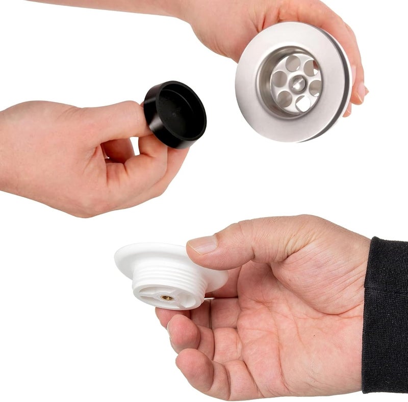 Royal Apex Kitchen Sink Waste Strainer & Silicone Plug Drain Stopper - Multi-Purpose Drain Cover for Bathroom, Bathtub, and Kitchen Sink (1 1/4 inch) - Image 3