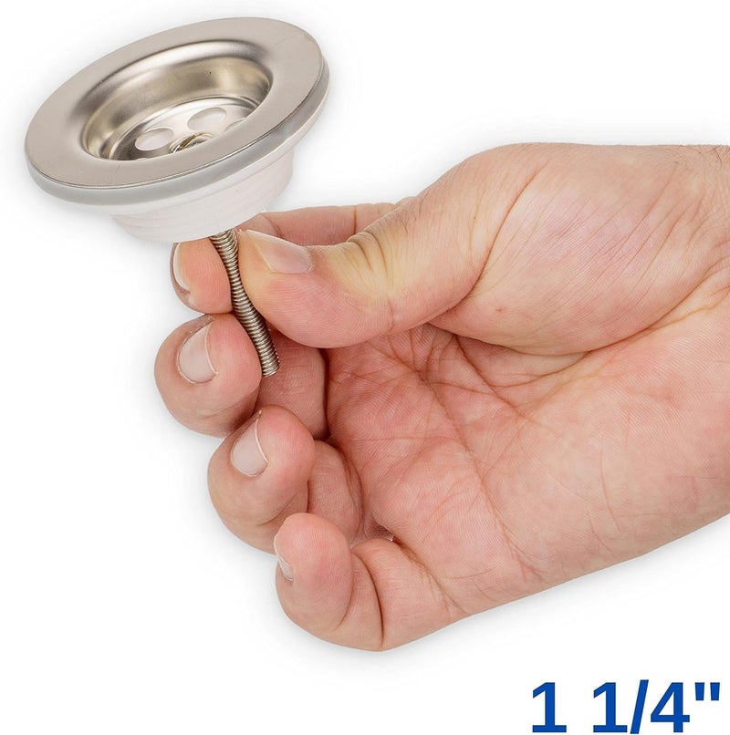 Royal Apex Kitchen Sink Waste Strainer & Silicone Plug Drain Stopper - Multi-Purpose Drain Cover for Bathroom, Bathtub, and Kitchen Sink (1 1/4 inch) - Image 4